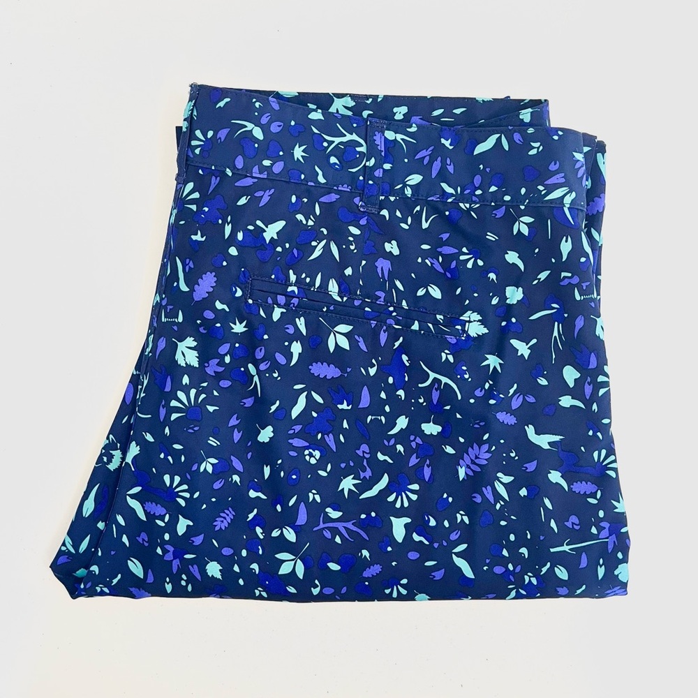 Greyson Pants Mens Blue Montauk Trousers Rare  All Over Print Golf Stretch 36x34
